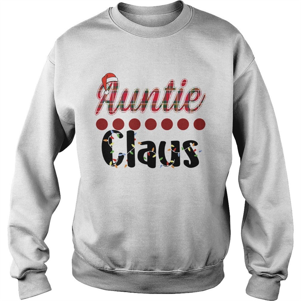 Merry Christmas Auntie Claus Funny Auntie TShirt
