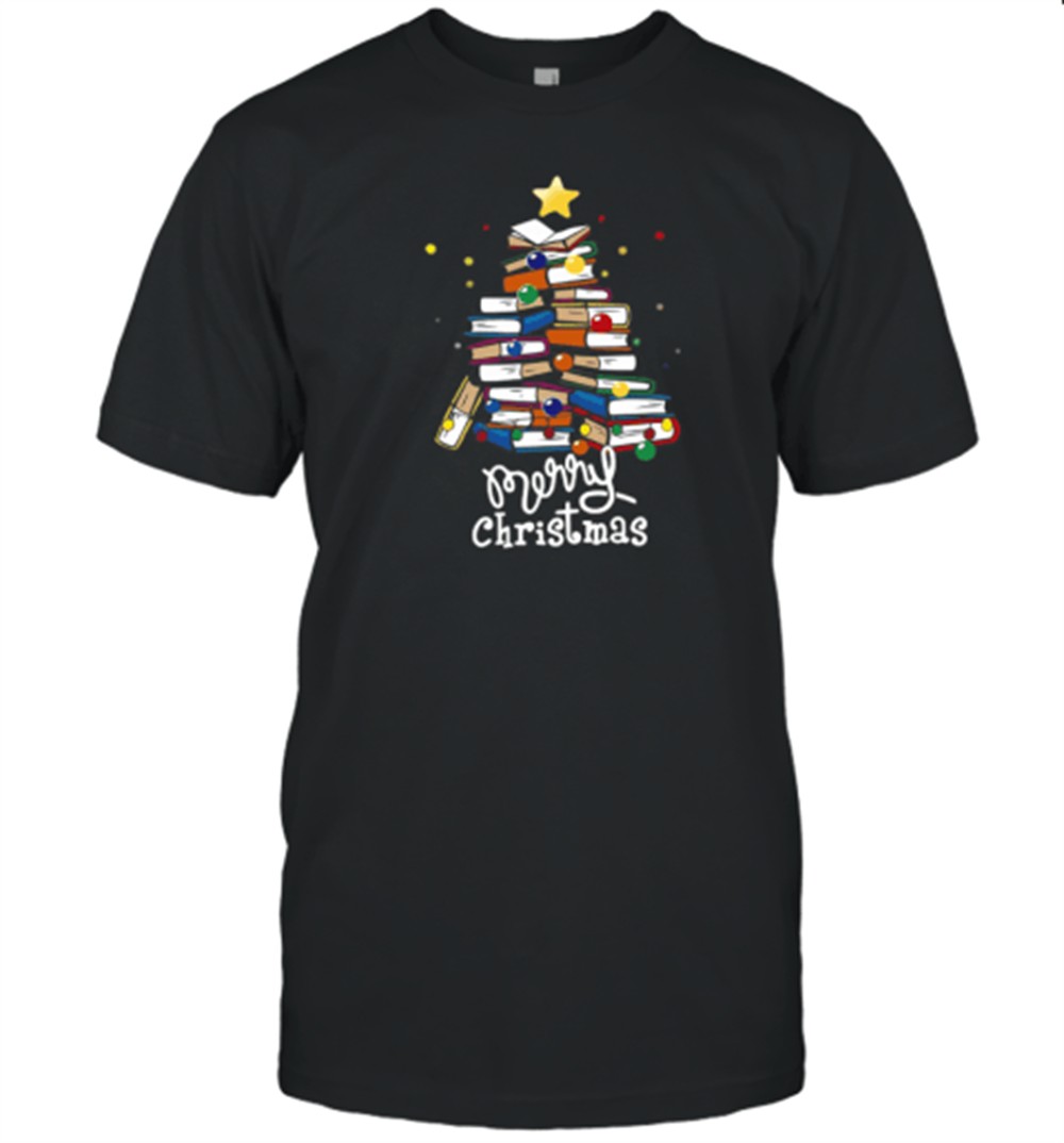 merry-christmas-books-t-shirt-fjbwlhxu Merry Christmas Books T-Shirt