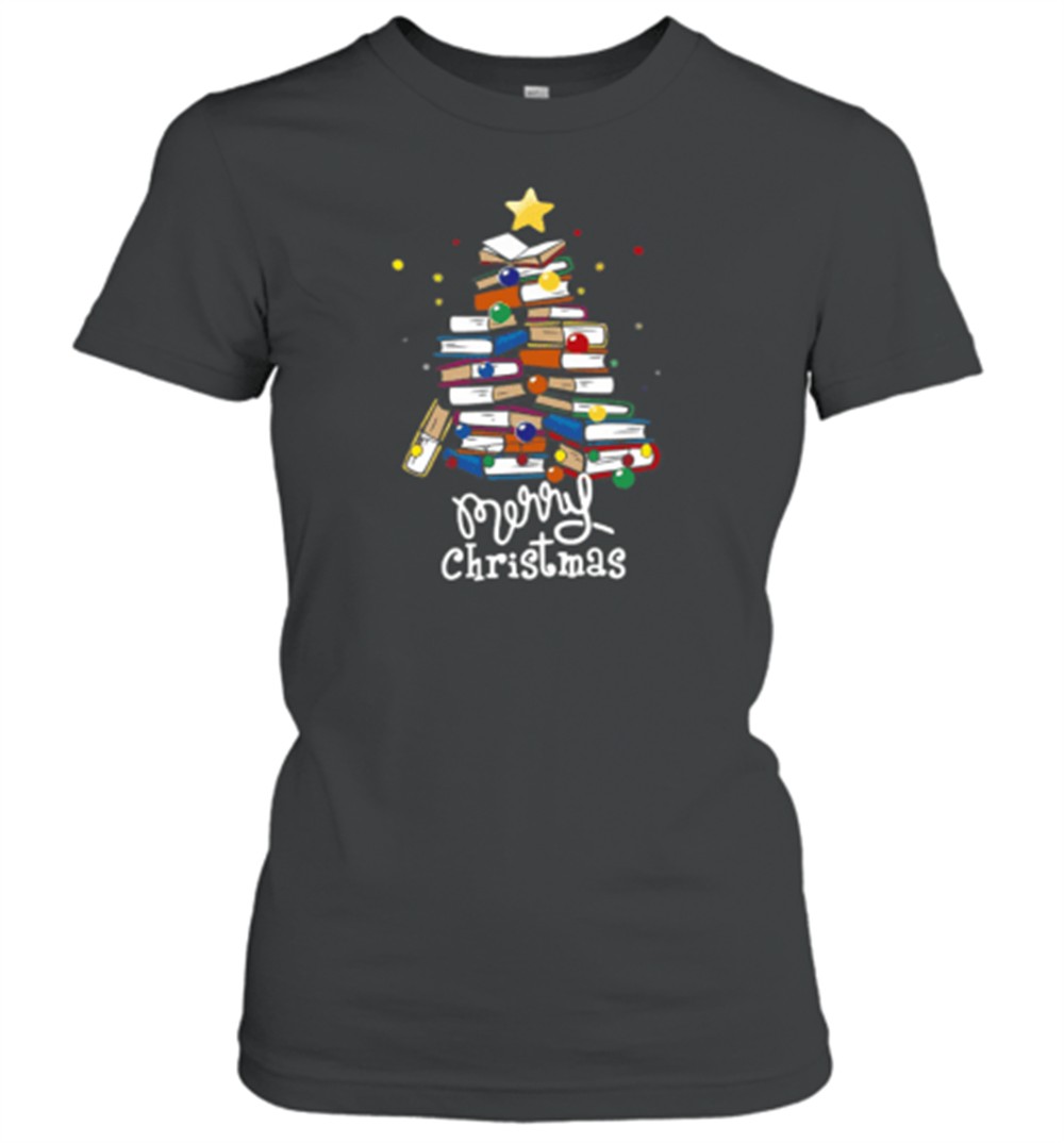 merry-christmas-books-t-shirt-fjbwlhxu Merry Christmas Books T-Shirt
