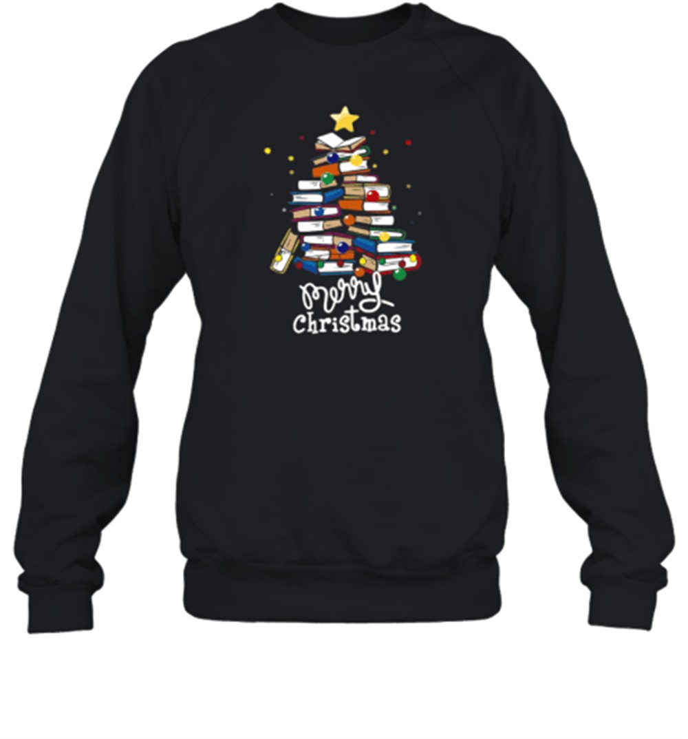 merry-christmas-books-t-shirt-fjbwlhxu Merry Christmas Books T-Shirt
