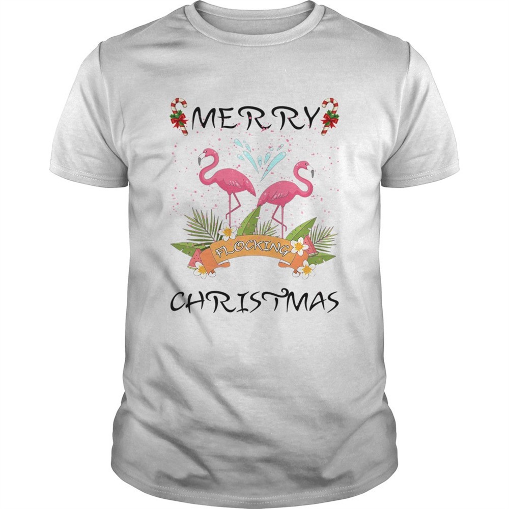 merry-christmas-flocking-shirt-n70w41ud Merry Christmas Flocking shirt