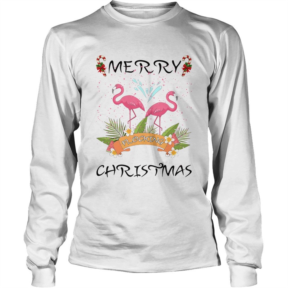 merry-christmas-flocking-shirt-n70w41ud Merry Christmas Flocking shirt