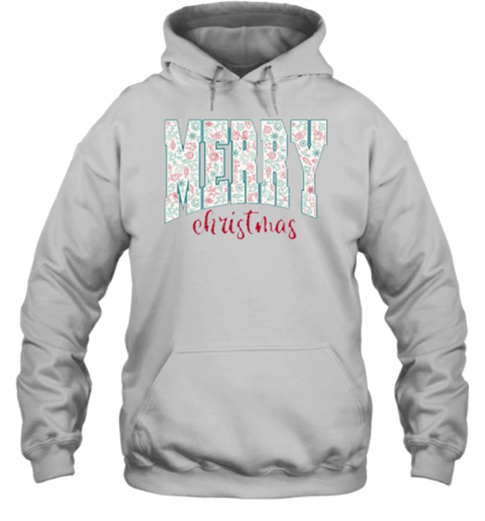 Merry Christmas Flower Teacher T-Shirt