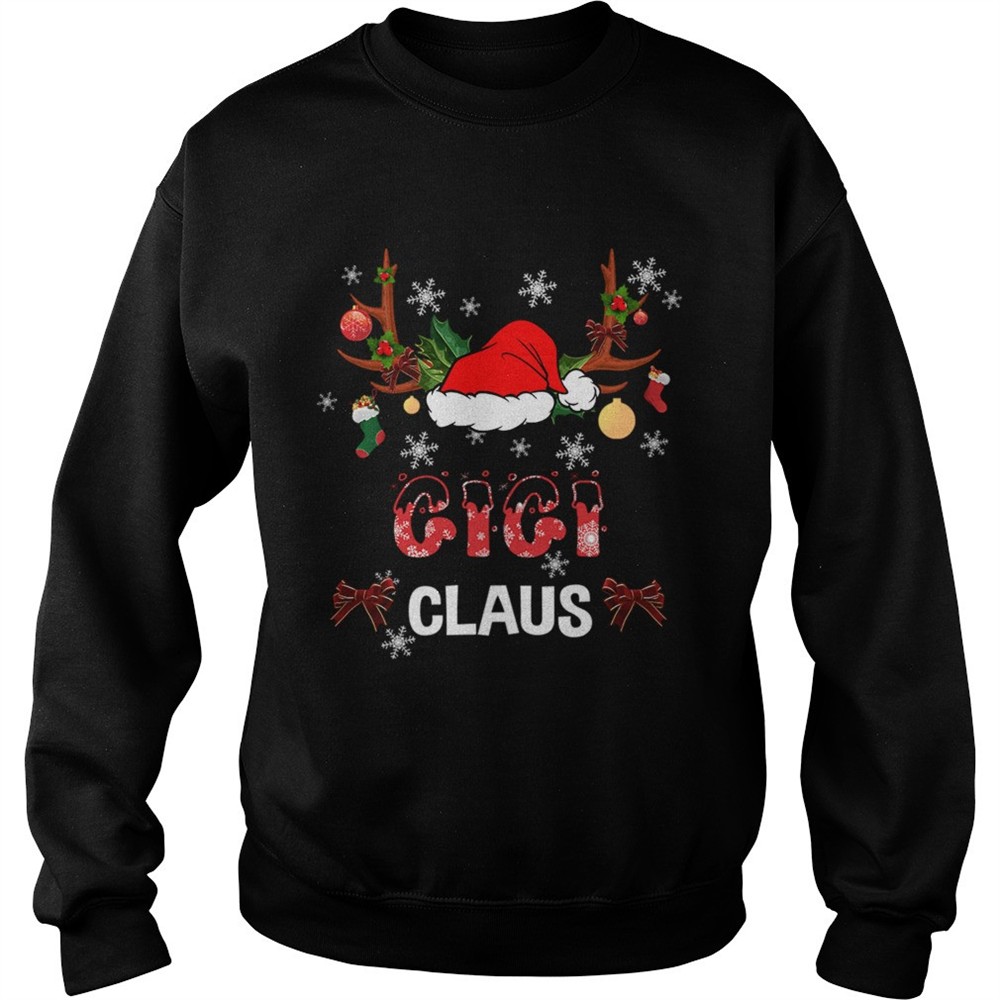 Merry Christmas Gigi Claus Hat Santa TShirt