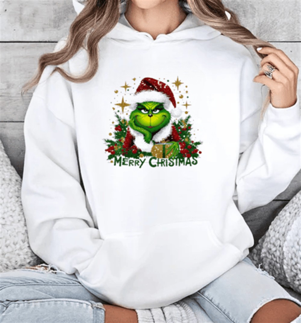 Merry Christmas grinch santa hat T-Shirt