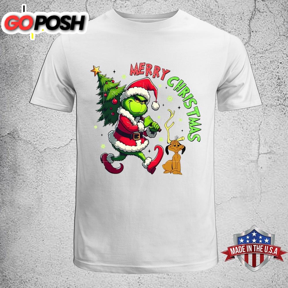 Merry Christmas Grinch Tree Unisex T-Shirt