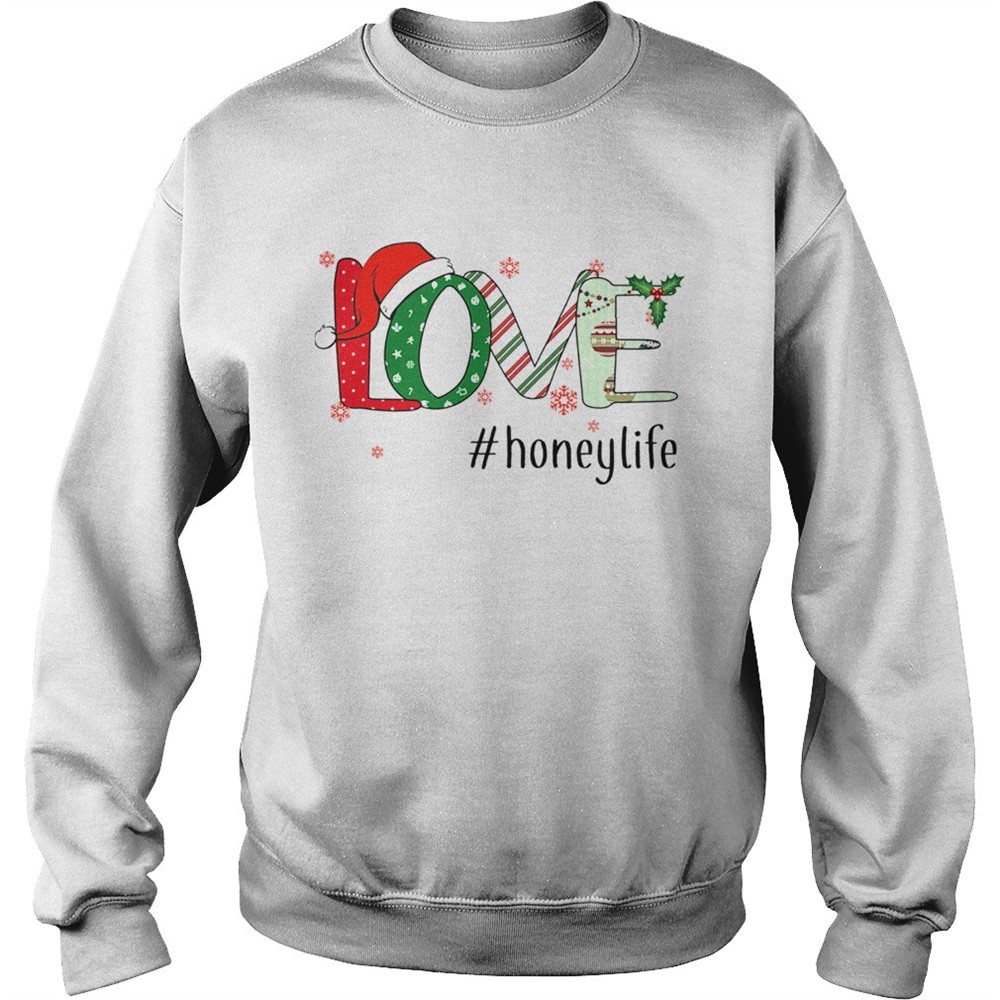 Merry Christmas Love honeylife Honey Life TShirt