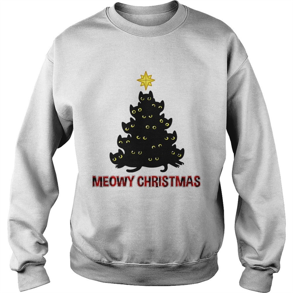 Merry Christmas Meowy Christmas Cat Lover TShirt