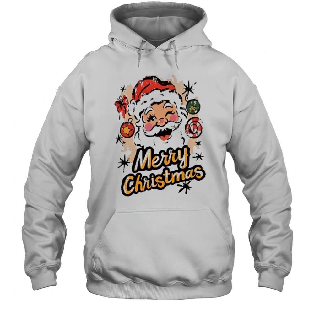 Merry Christmas Santa Wink funny shirt