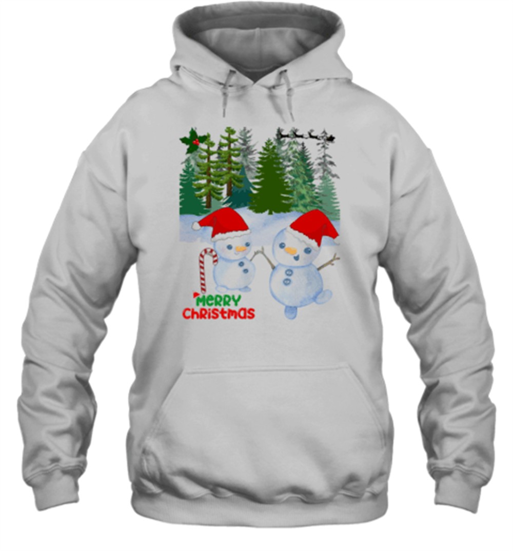 Merry Christmas Snowmen T-Shirt
