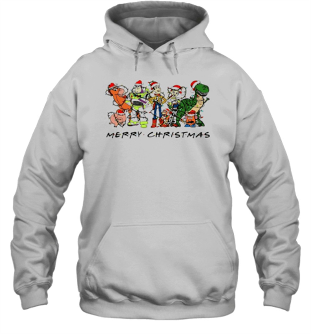 Merry Christmas Toy Story Friend Christmas Light Cartoon Design T-Shirt