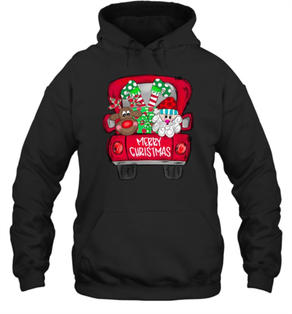 Merry Christmas Truck Teacher T-Shirt