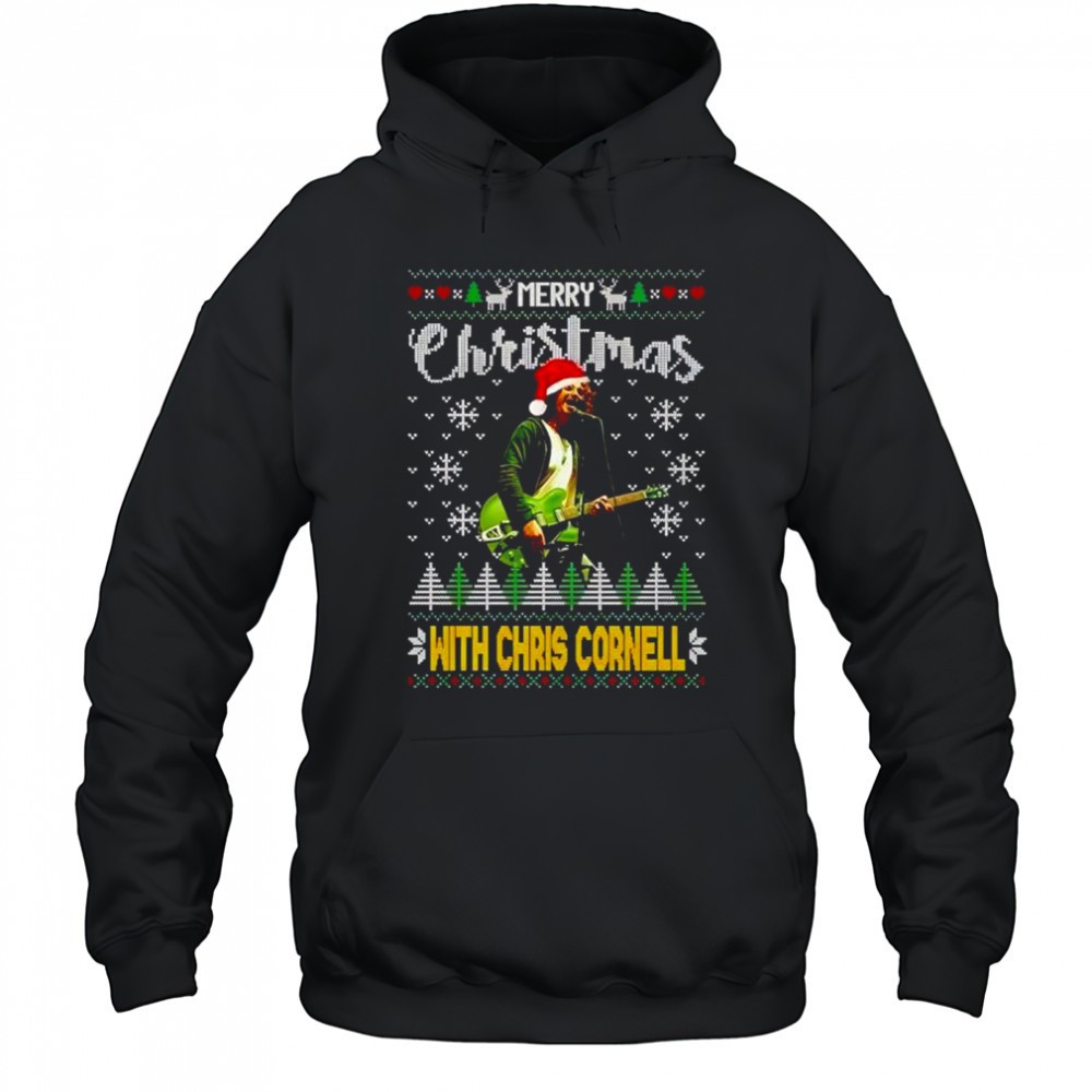 Merry Christmas With Chris Cornell musician shirt