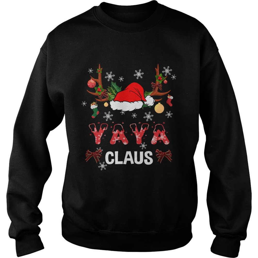 Merry Christmas Yaya Claus Hat Santa TShirt