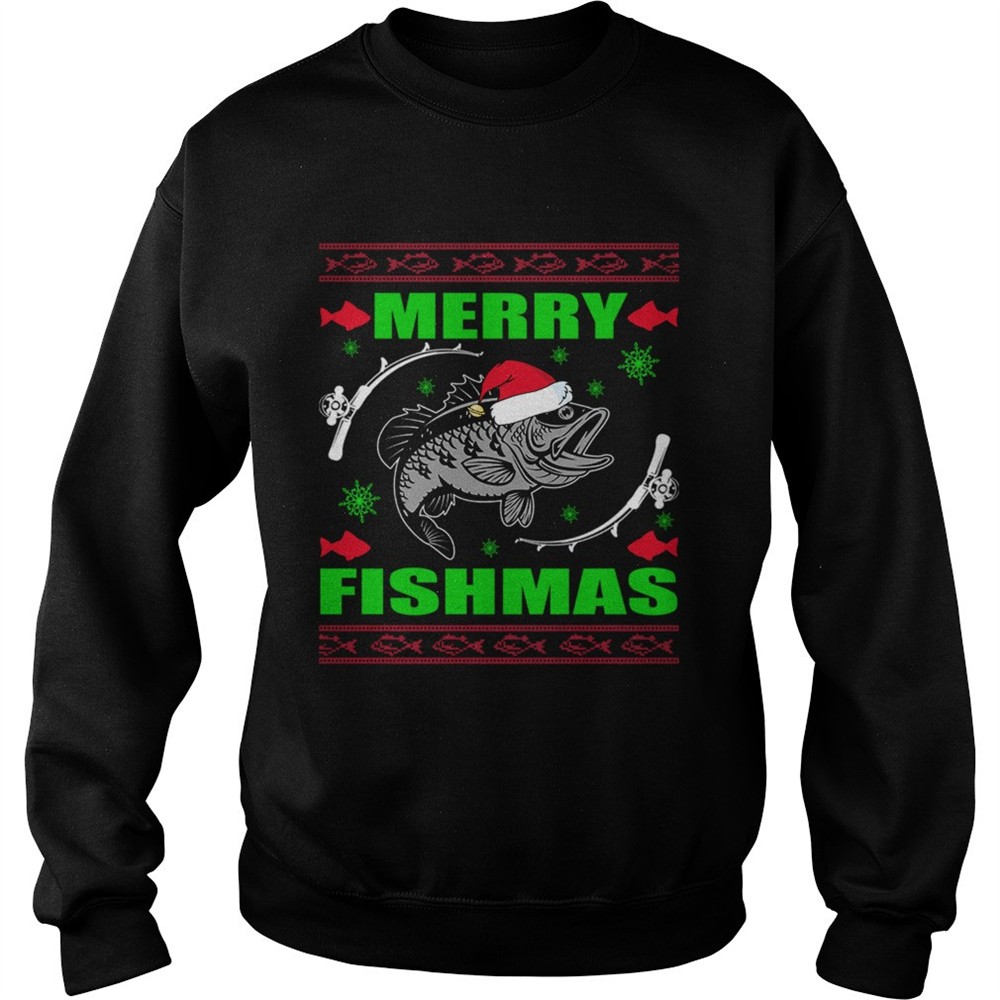 Merry Fishmas Funny Christmas Xmas For Fishers TShirt