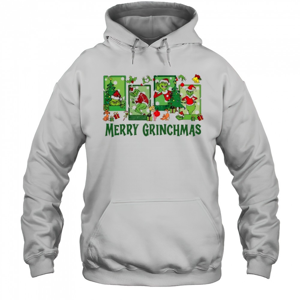 Merry Grinchmas Grinch Santa Claus funny Merry Christmas shirt