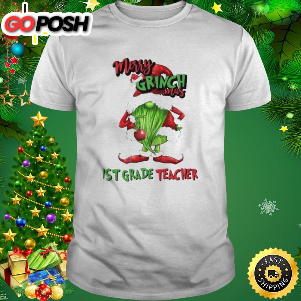 Merry Grinchmas Itrs Grade Teacher 2025 Christmas Shirt