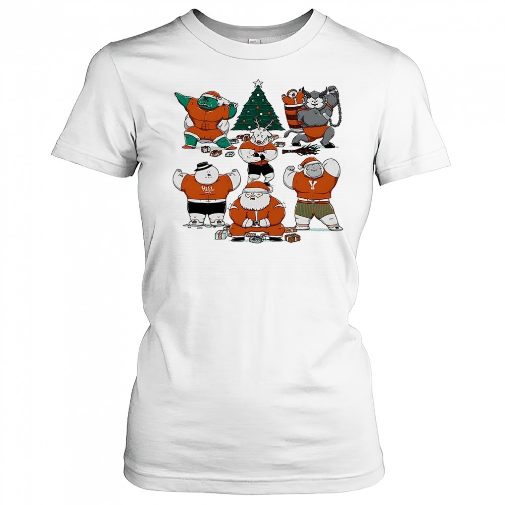 merry-muscular-christmas-characters-shirt-uafz83wc Merry Muscular Christmas characters shirt