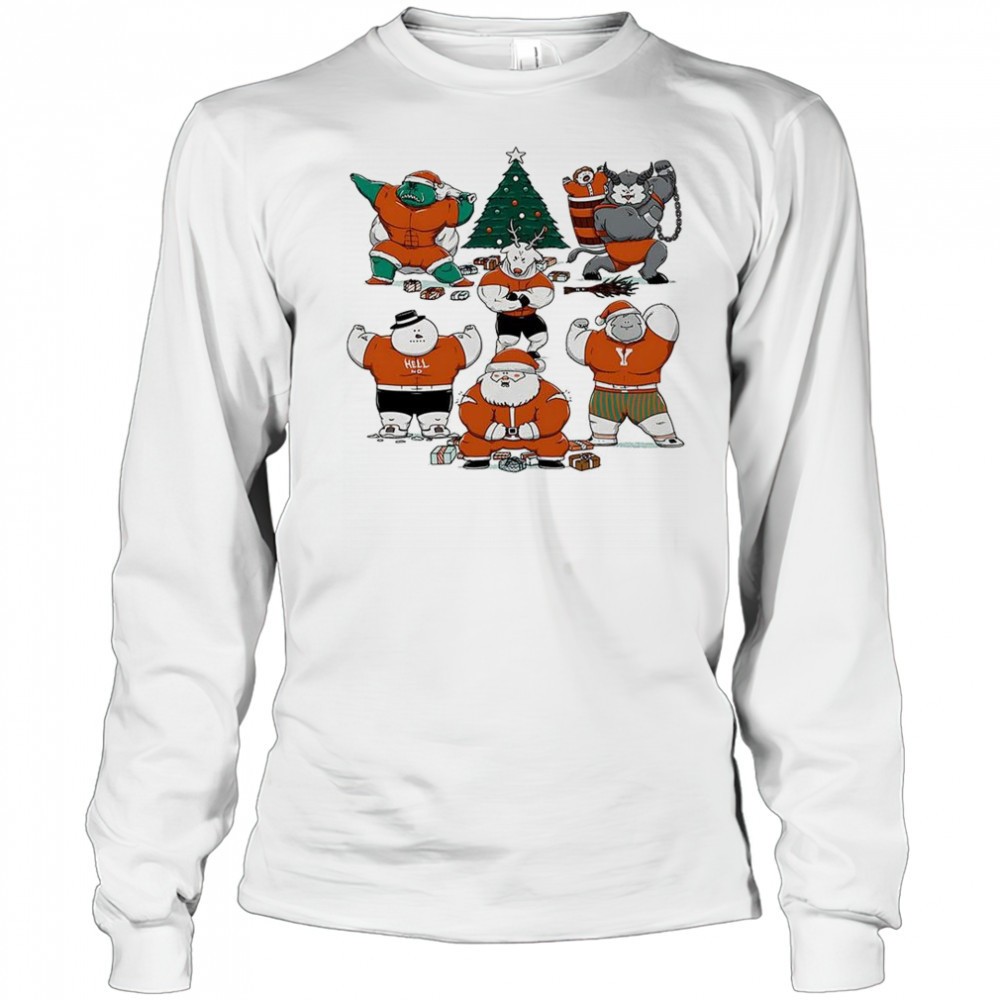merry-muscular-christmas-characters-shirt-uafz83wc Merry Muscular Christmas characters shirt