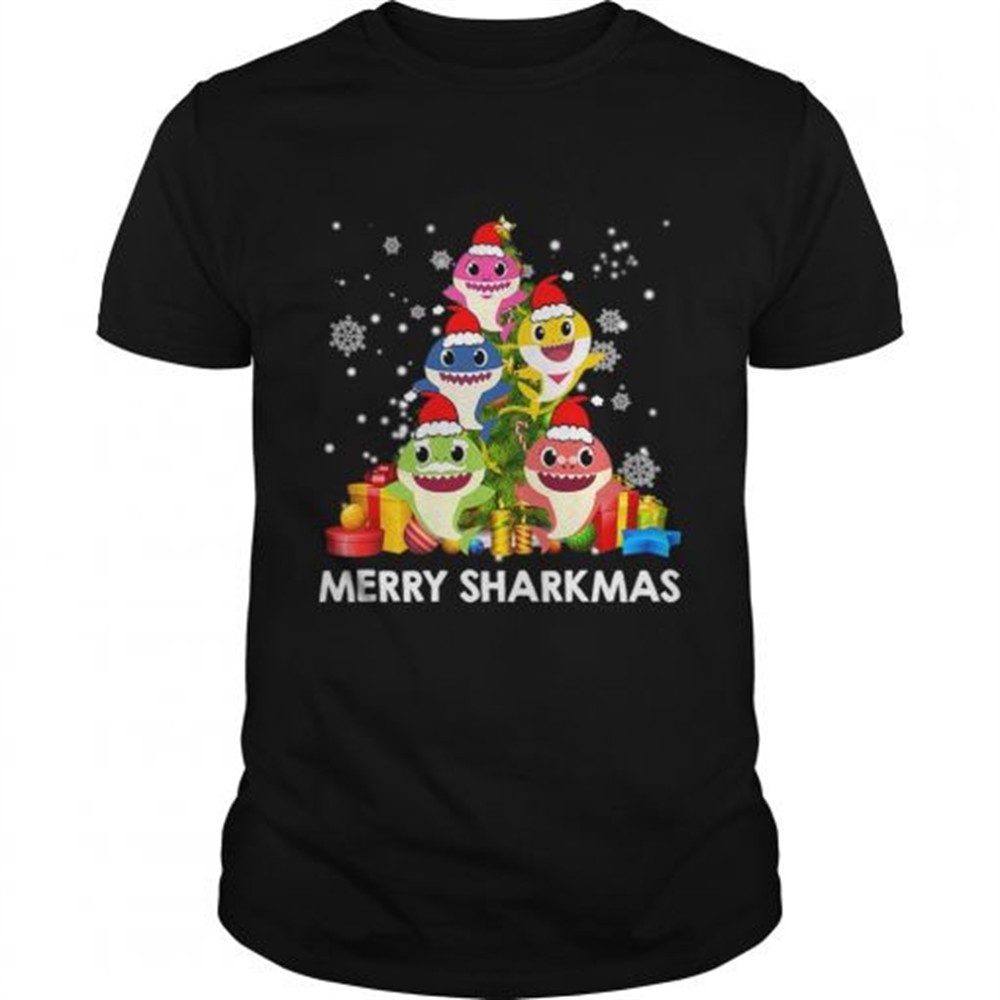 merry-sharkmas-shark-santa-ugly-christmas-lights-boys-xmas-shirt-n42fzw8r Merry Sharkmas Shark Santa Ugly Christmas Lights Boys Xmas shirt
