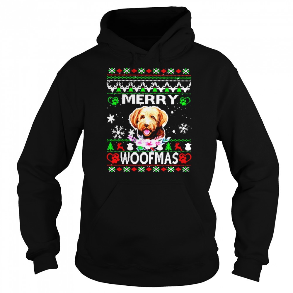 Merry Woofmas Bordoodle Christmas shirt
