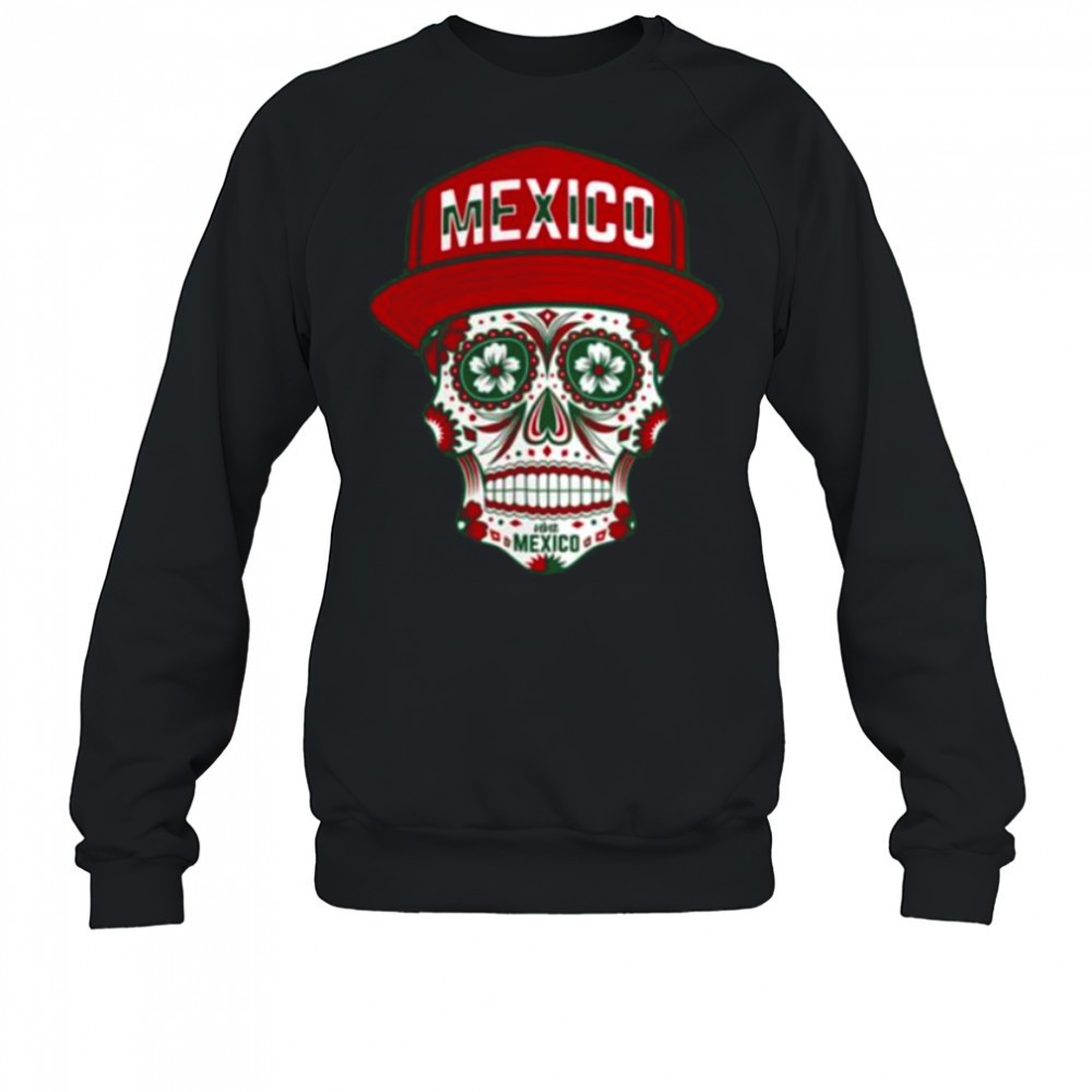 mexico-branded-sugar-skull-black-shirt-pyy4droi Mexico Branded Sugar Skull Black Shirt