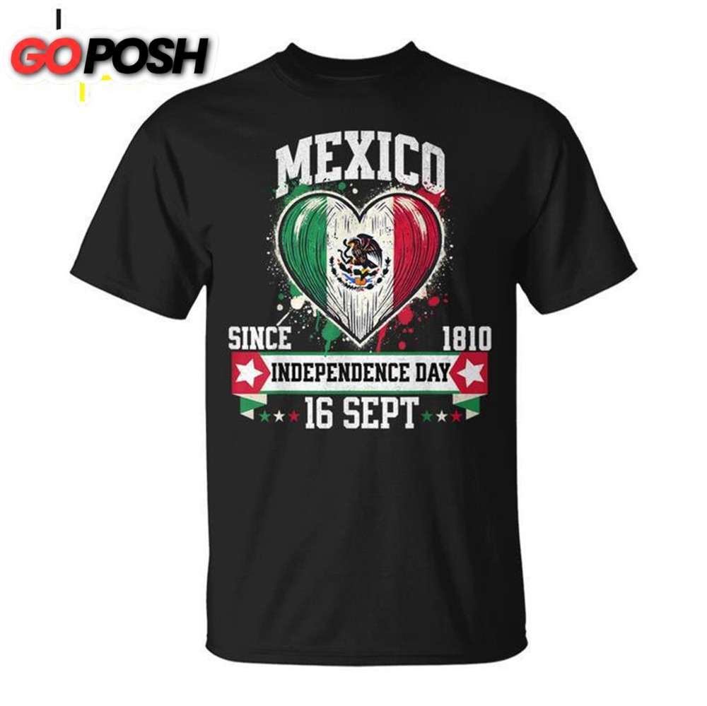 Mexico Flag Vintage Mexican Patriotic Mexican Flag T-Shirt