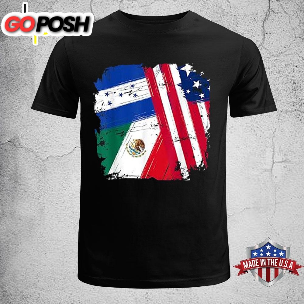 Mexico Honduras Flag Mexican Honduran T-Shirt