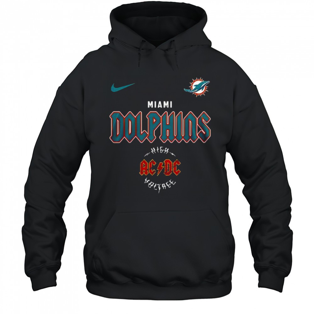 Miami Dolphins AC DC Highway To Hell go Fins graphic shirt