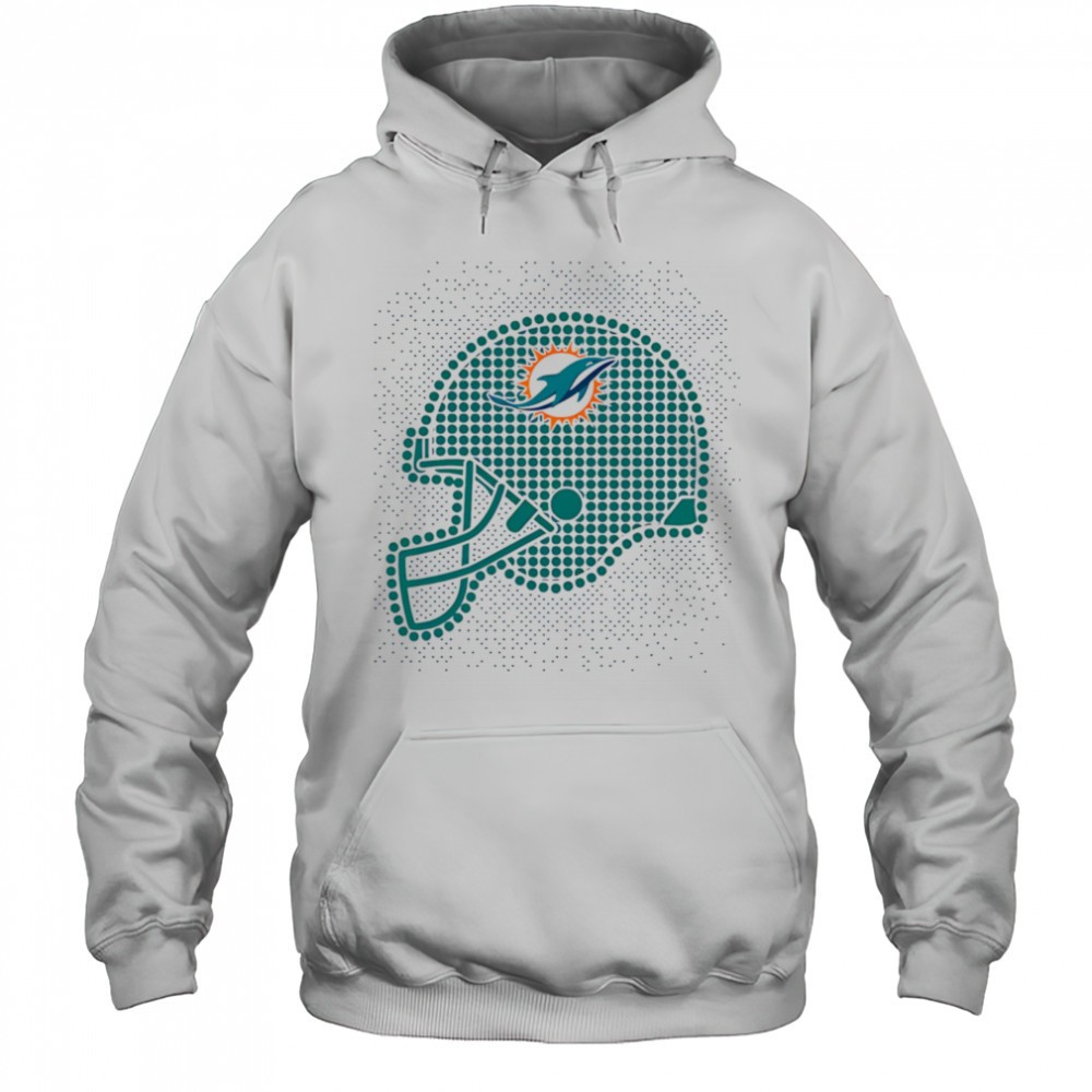 Miami Dolphins polka dots helmet shirt
