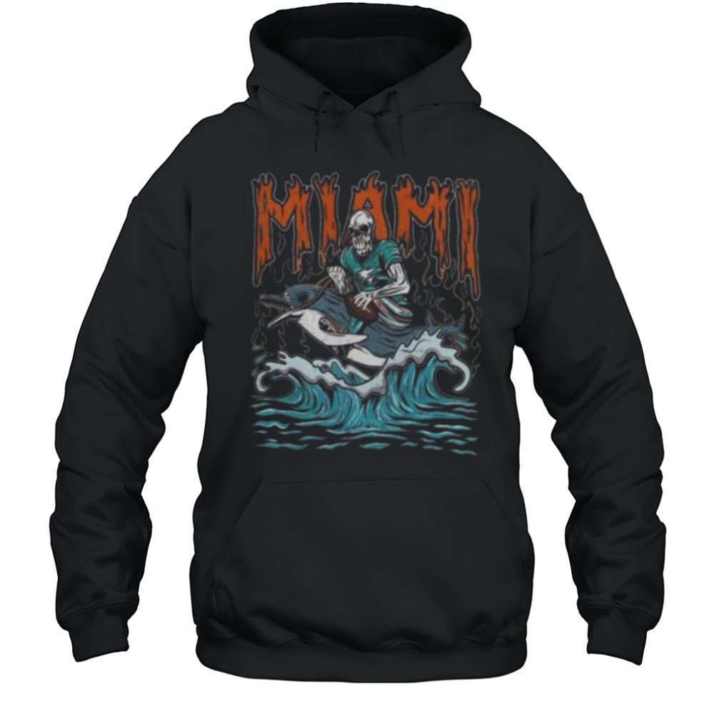 Miami Football Skull Vintage Fan Football Game Day Unisex Shirt