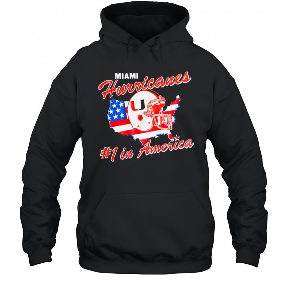 Miami Hurricanes #1 In America Helmet NCAA shirt