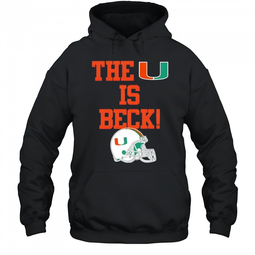 Miami Hurricanes The U Is Beck Football Shirt