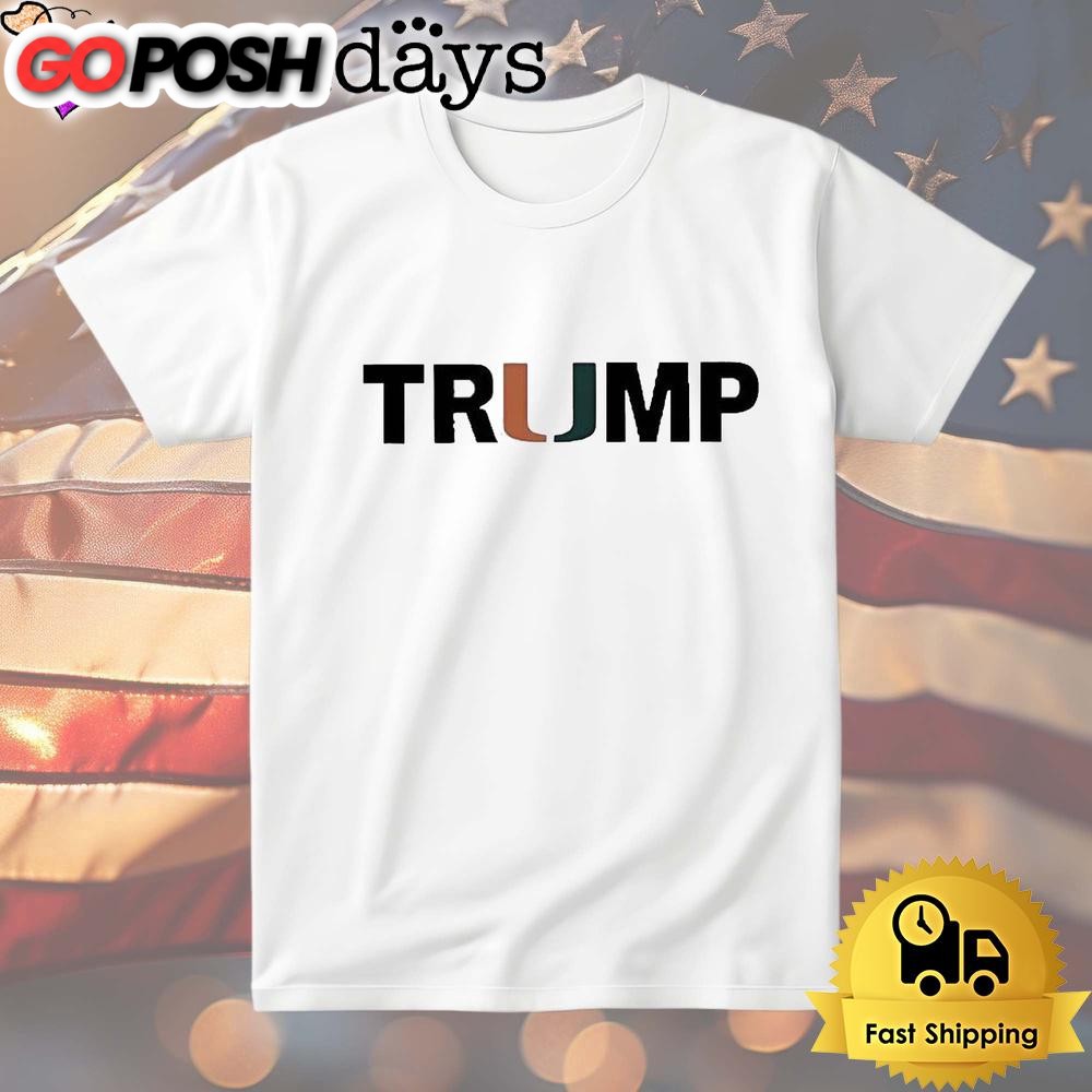 Miami Hurricanes Trump 2024 Make America Great Again Support For Trump T Shirt