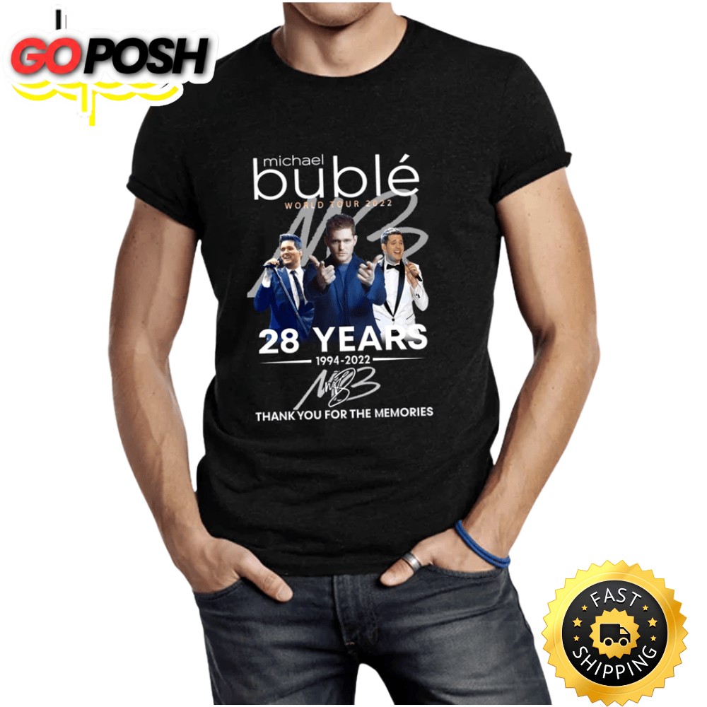 Michael Buble World Tour 2025 28 Years 1994 2025 T-shirt