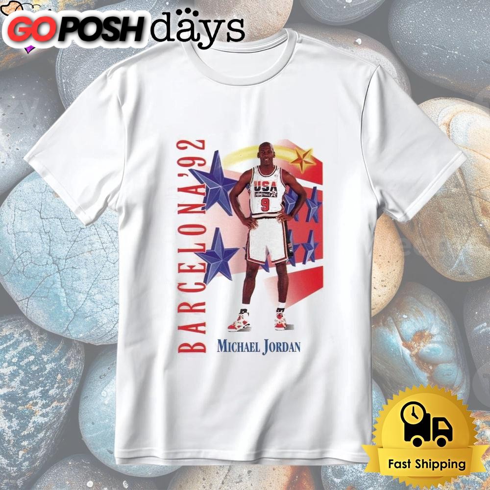 Michael Jordan 1991 SkyBox USA Barcelona ’92 T-Shirt