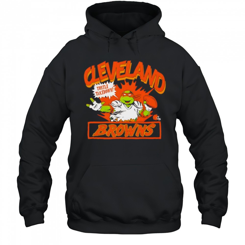 Michelangelo x Cleveland Browns shirt