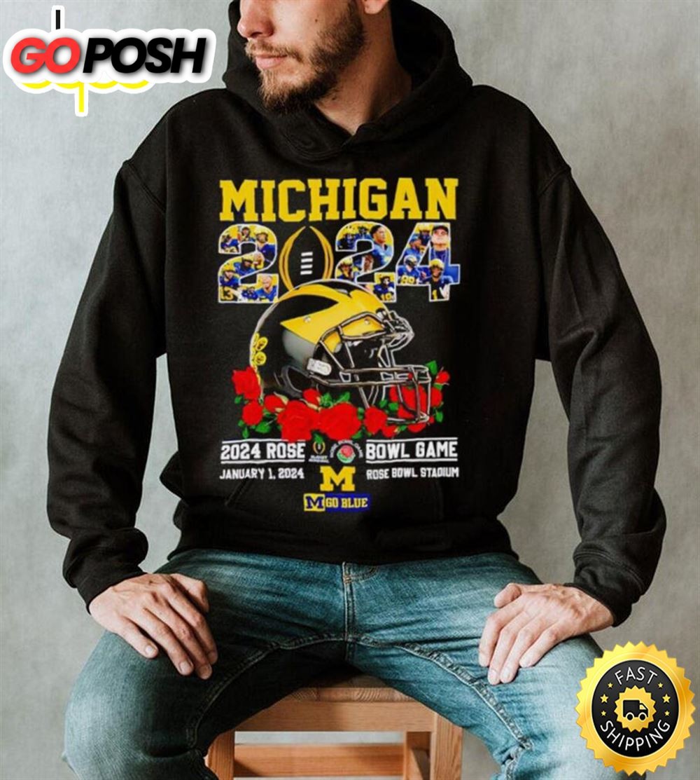 Michigan 2025 Rose Bowl Game January 1 2025 Go Blue Shirt