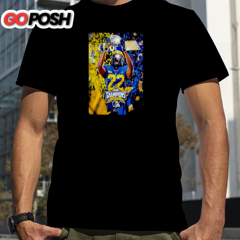 Michigan Football 2025 Big Ten Football Conference Champions Poster T-shirt