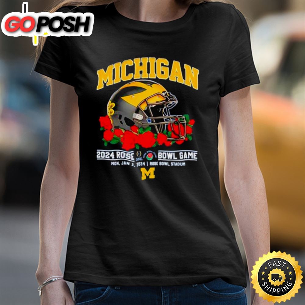 Michigan Football 2025 Rose Bowl Game Mon, Jan 1, 2025 Rose Bowl Stadium Shirt