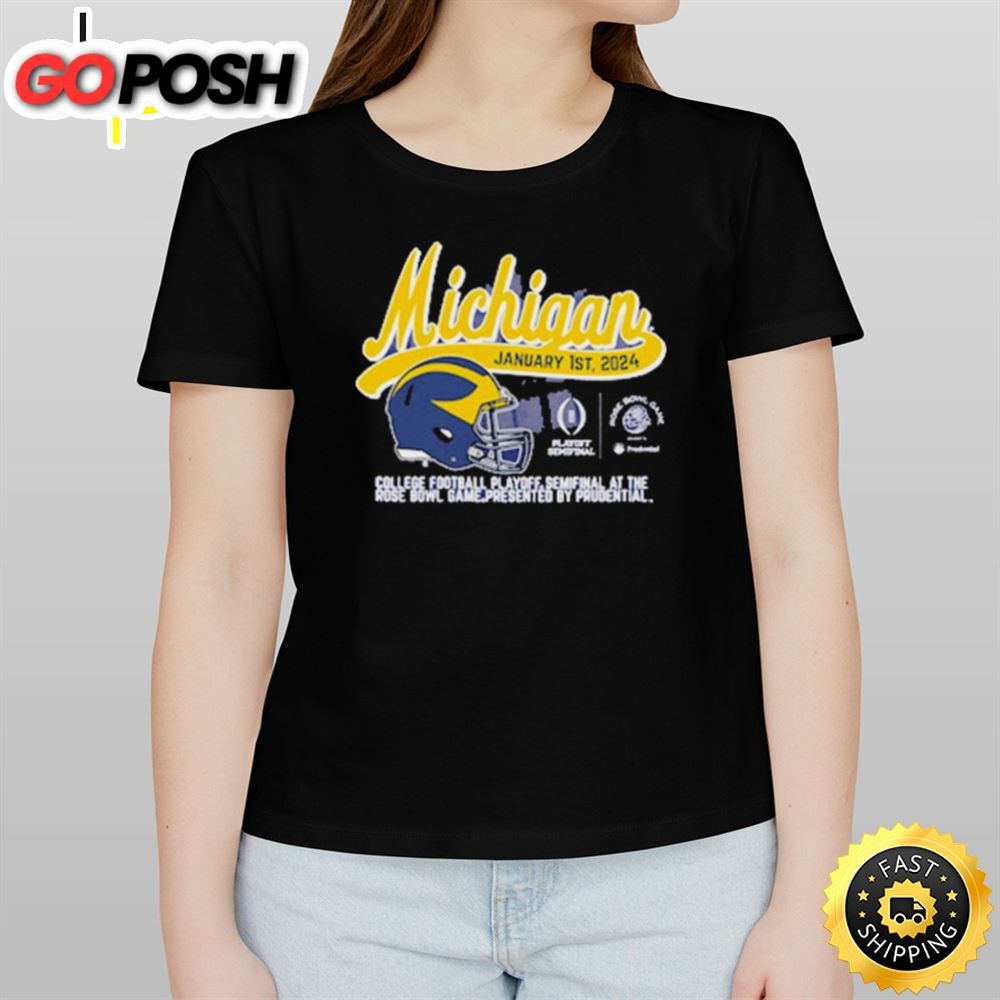 Michigan Football January 1st, 2025 Rose Bowl Game Shirt