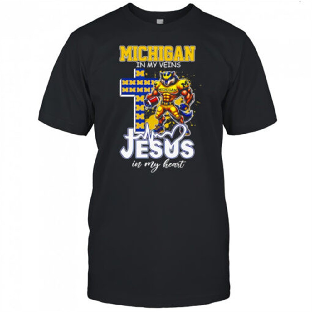 michigan-in-my-veins-jesus-in-my-heart-mascot-shirt-qpl20pz4 Michigan in my veins Jesus in my heart mascot shirt