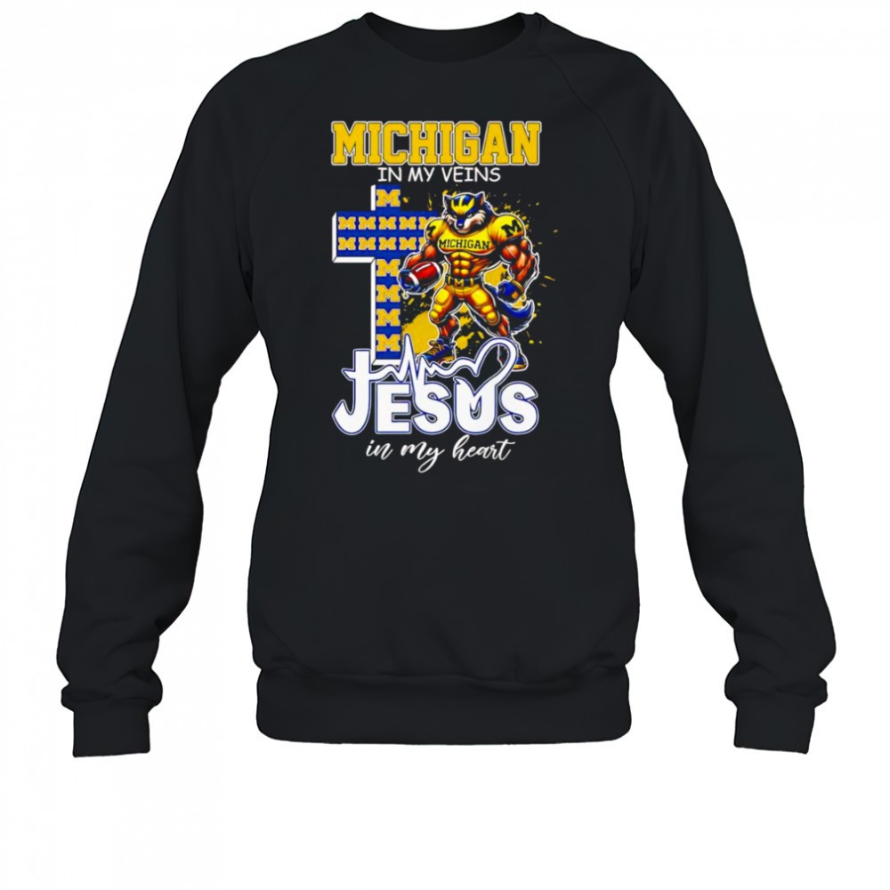 michigan-in-my-veins-jesus-in-my-heart-mascot-shirt-qpl20pz4 Michigan in my veins Jesus in my heart mascot shirt
