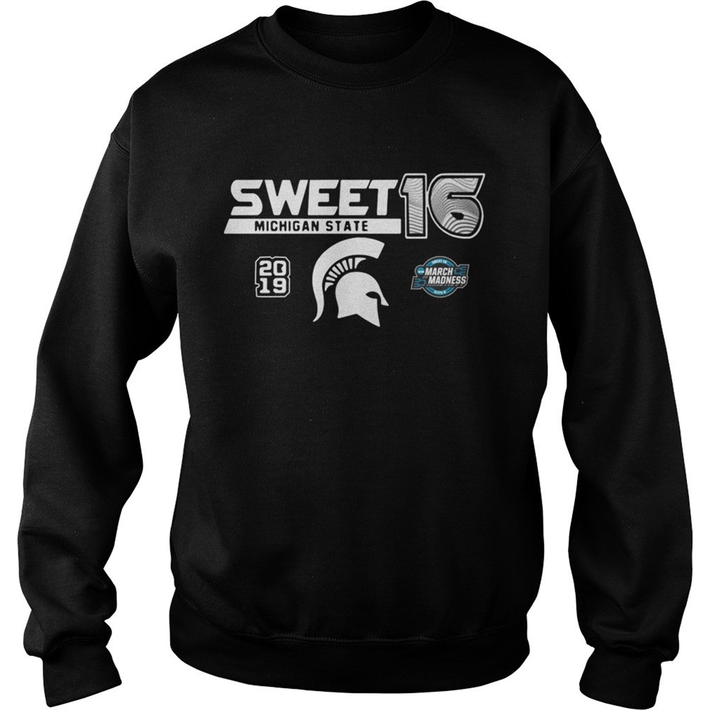 Michigan State Spartans 2019 NCAA Basketball Tournament March Madness Sweet 16 tshirt