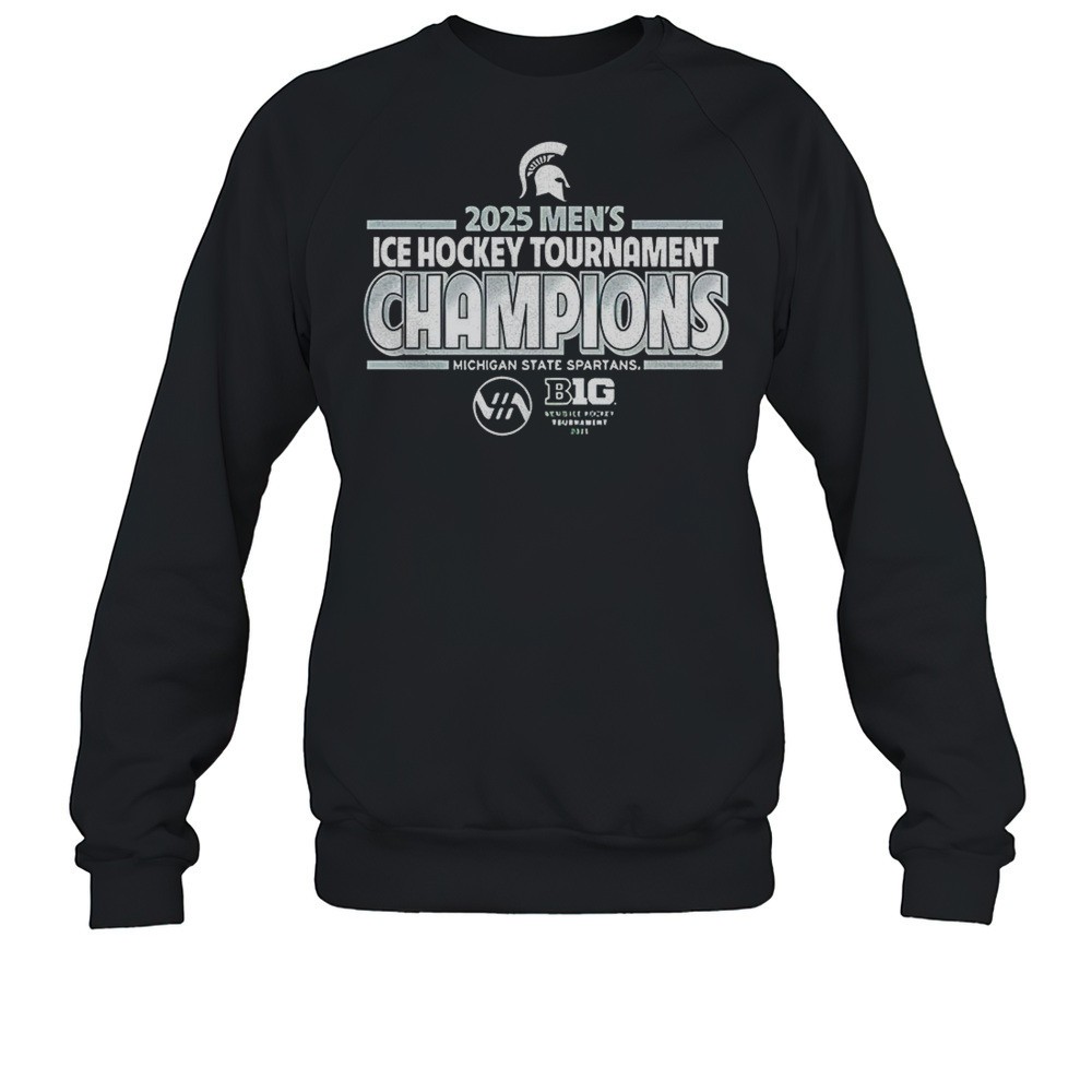 Michigan State Spartans 2025 Big Ten Ice Hockey Tournament Champion Shirt