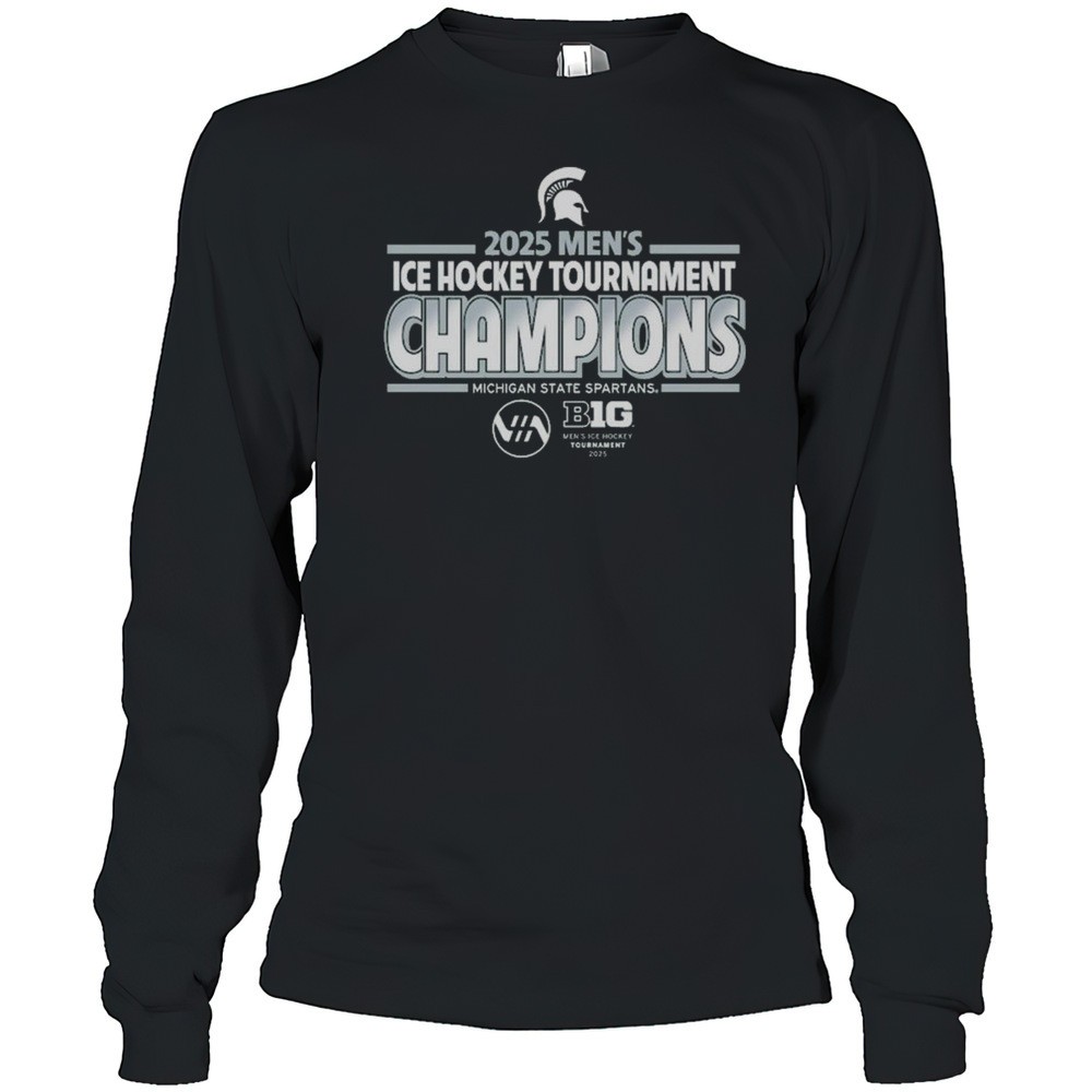 michigan-state-spartans-2025-big-ten-mens-hockey-conference-tournament-champions-3td0piim Michigan State Spartans 2025 Big Ten Mens Hockey Conference Tournament Champions Shirt