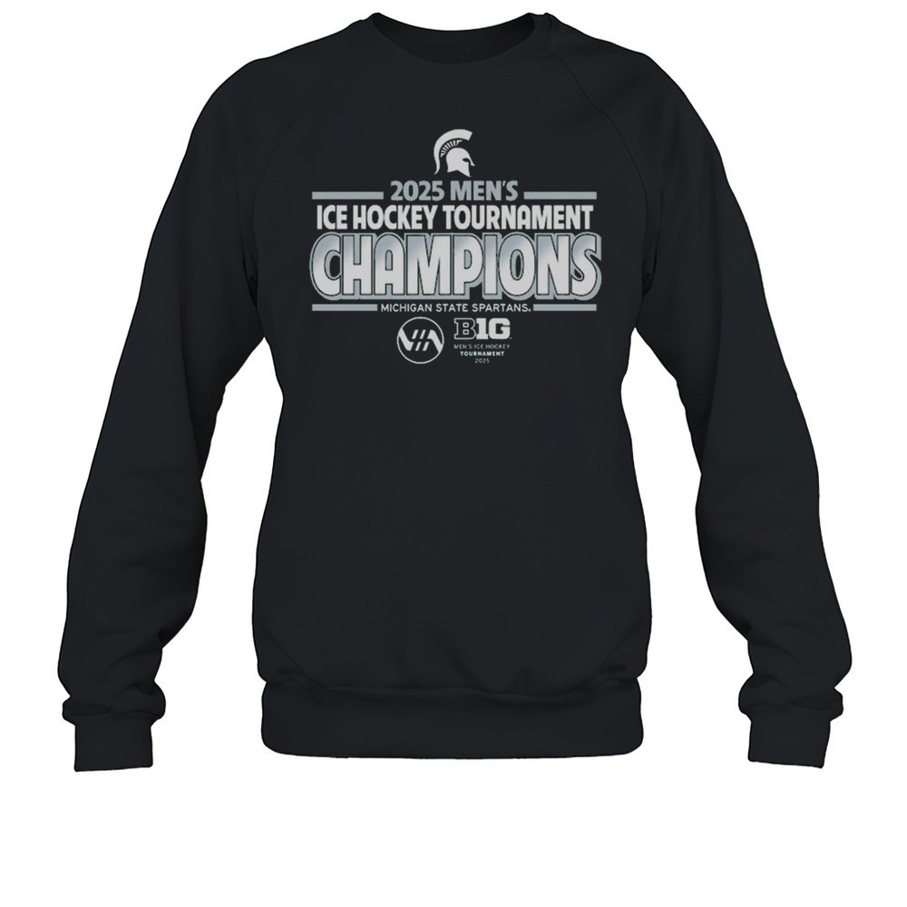 Michigan State Spartans 2025 Big Ten Mens Hockey Conference Tournament Champions Shirt