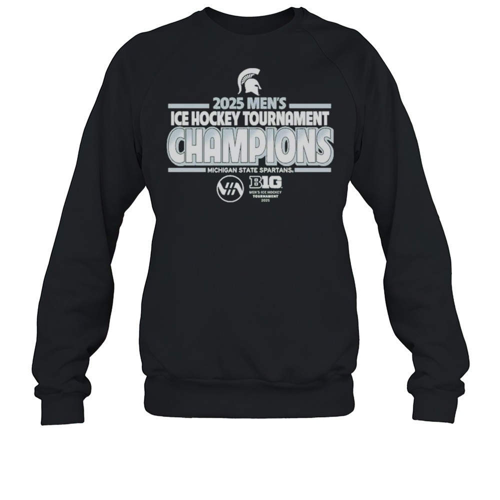 Michigan State Spartans 2025 Big Ten Mens Hockey Conference Tournament Champions Shirts