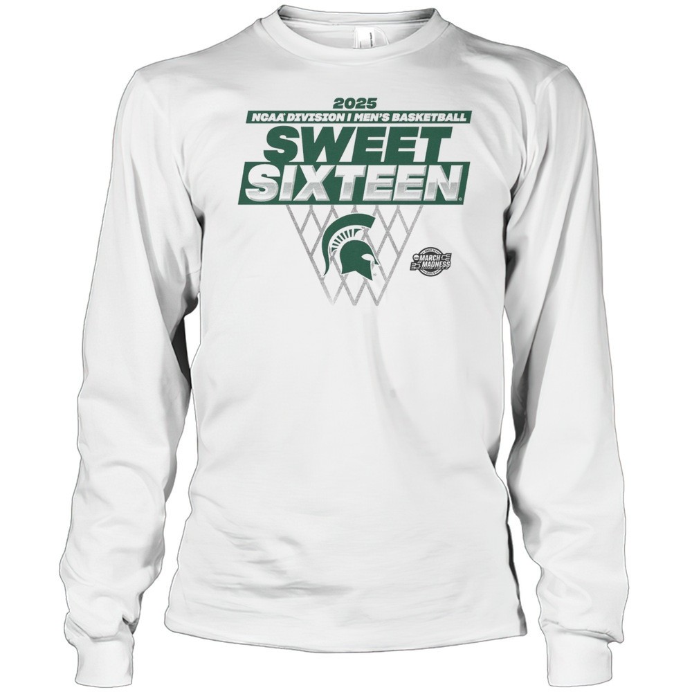 michigan-state-spartans-ncaa-division-i-mens-basketball-sweet-sixteen-march-madn-ni77gt6d Michigan State Spartans NCAA Division I Mens Basketball Sweet Sixteen March Madness Traditional 2025 T-shirt