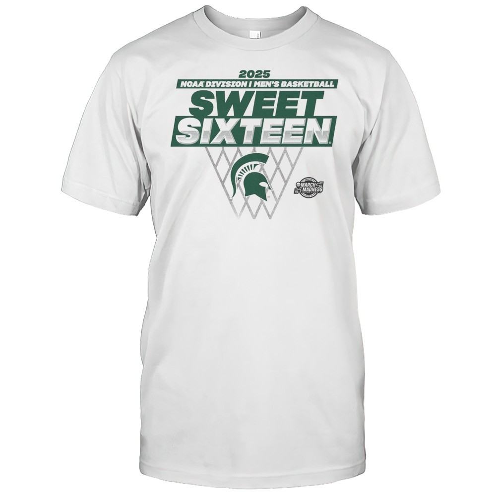 Michigan State Spartans NCAA Division I Mens Basketball Sweet Sixteen March Madness Traditional 2025 T-shirt